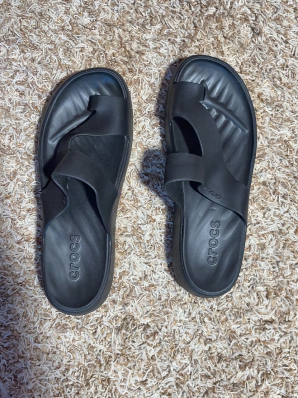 CROCS women’s Black Slip-On Slide Sandals